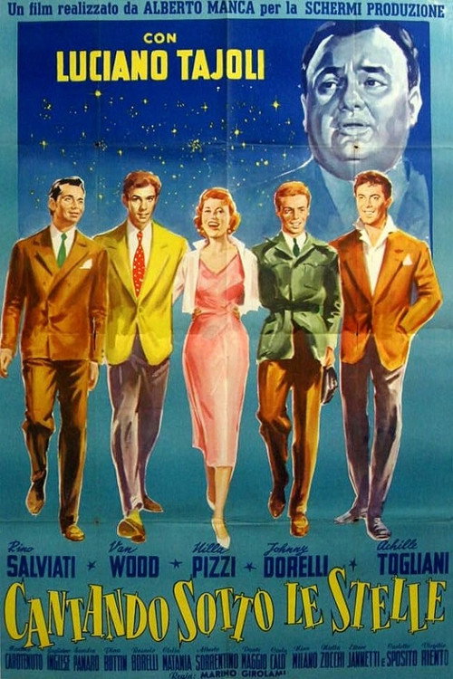 Movie poster for Cantando sotto le stelle (1956)