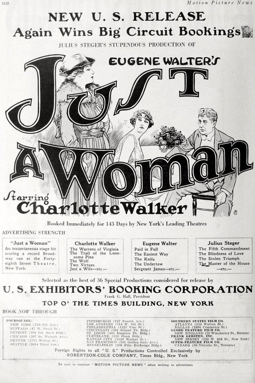 Movie poster for Just a Woman (1918)