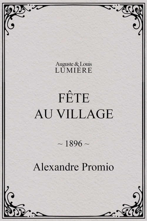 Movie poster for Fête au village (1896)