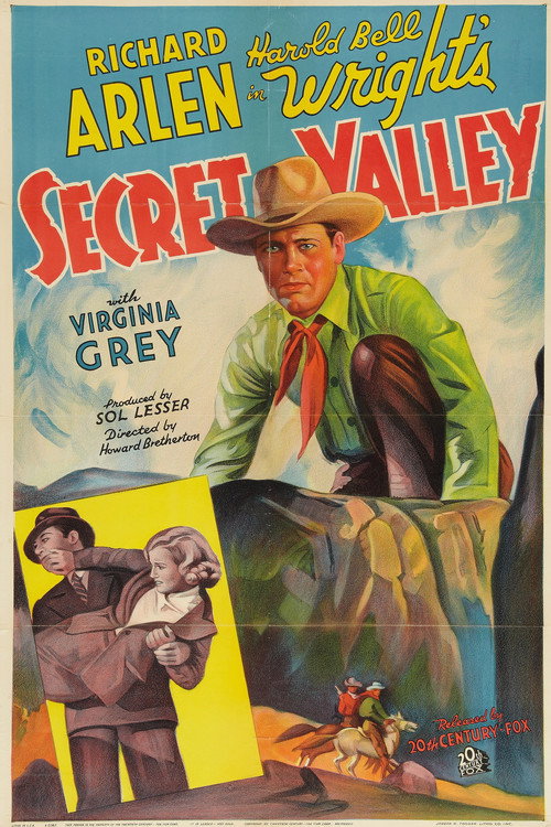 Movie poster for Secret Valley (1937)