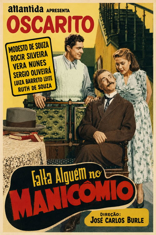 Movie poster for Falta Alguém no Manicômio (1948)