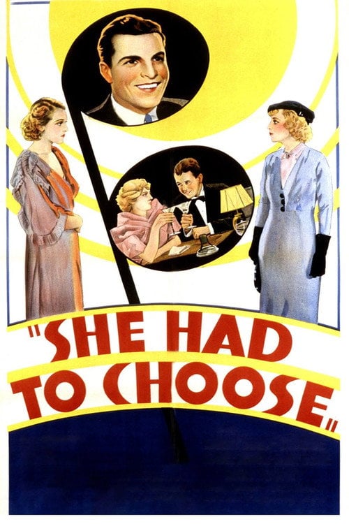 Movie poster for She Had to Choose (1934)