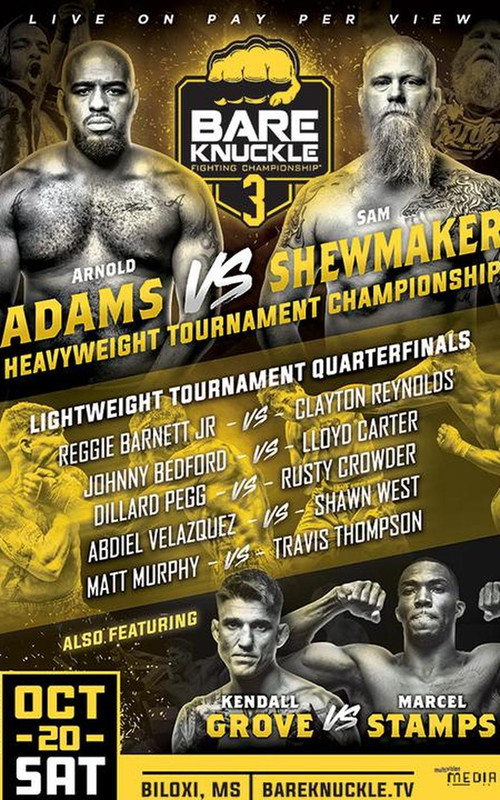 Movie poster for Bare Knuckle Fighting Championship 3 (2018)