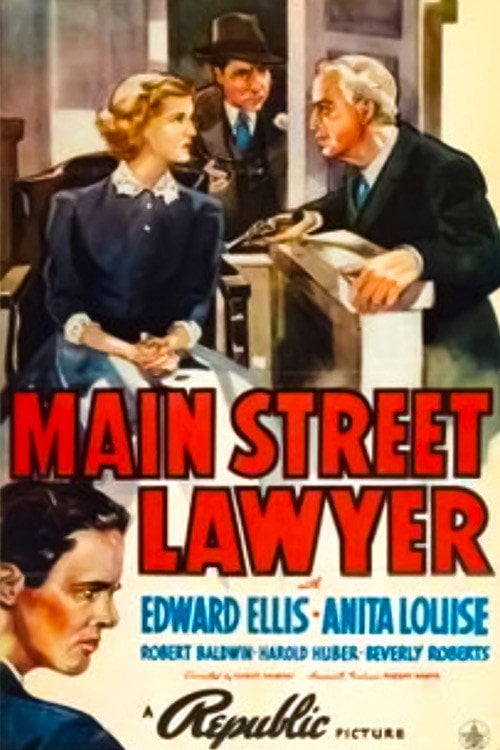 Movie poster for Main Street Lawyer (1939)