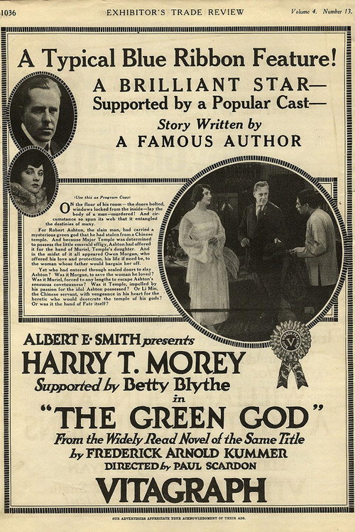 Movie poster for The Green God (1918)