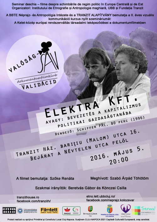 Movie poster for Elektra Kft. avagy: bevezetés a kapitalizmus politikai gazdaságtanába (1996)