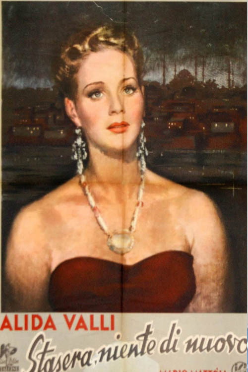Movie poster for Stasera niente di nuovo (1942)