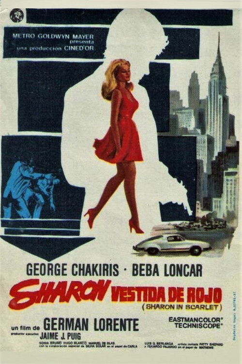 Movie poster for Sharon in Scarlet (1969)