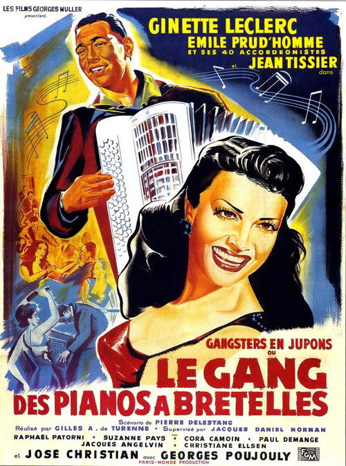 Movie poster for Le Gang des pianos à bretelles (1953)