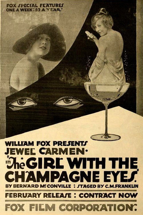 Movie poster for The Girl with the Champagne Eyes (1918)
