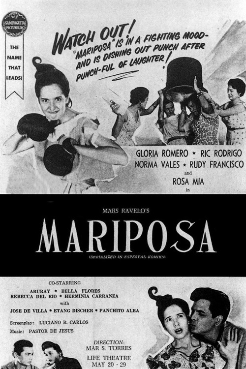 Movie poster for Mariposa (1955)