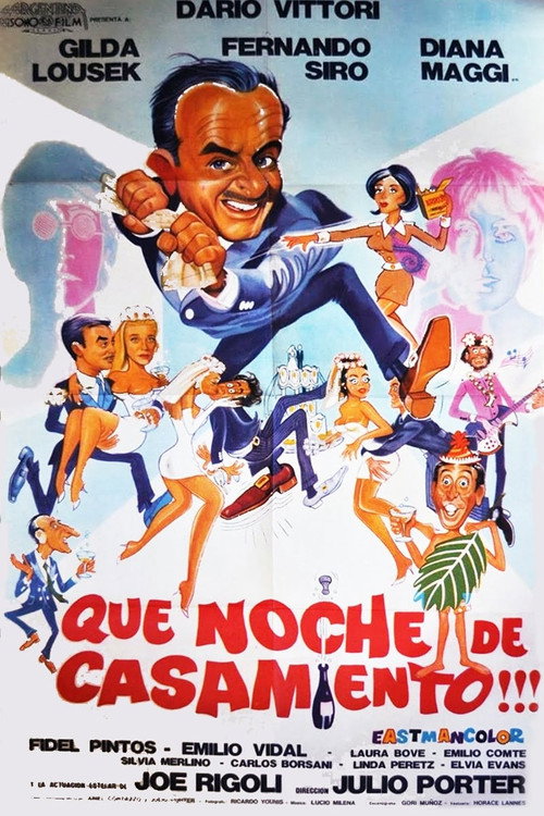 Movie poster for ¡Qué noche de casamiento! (1969)