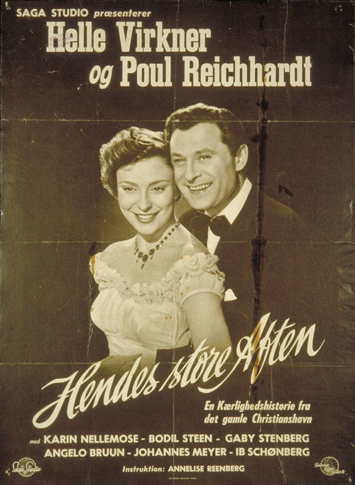 Movie poster for Hendes store aften (1954)