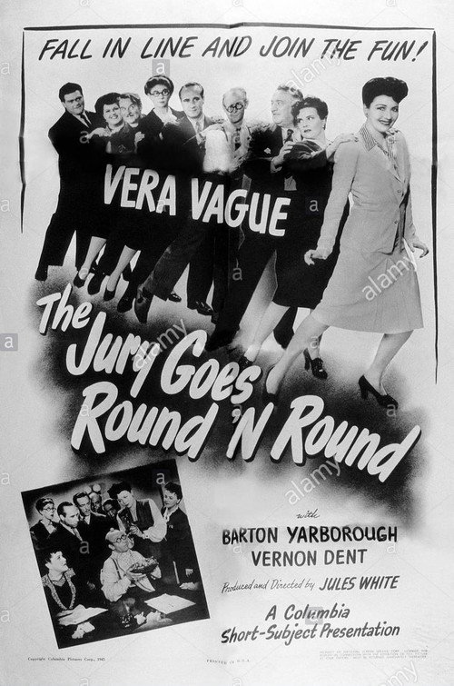Movie poster for The Jury Goes Round 'n' Round (1945)