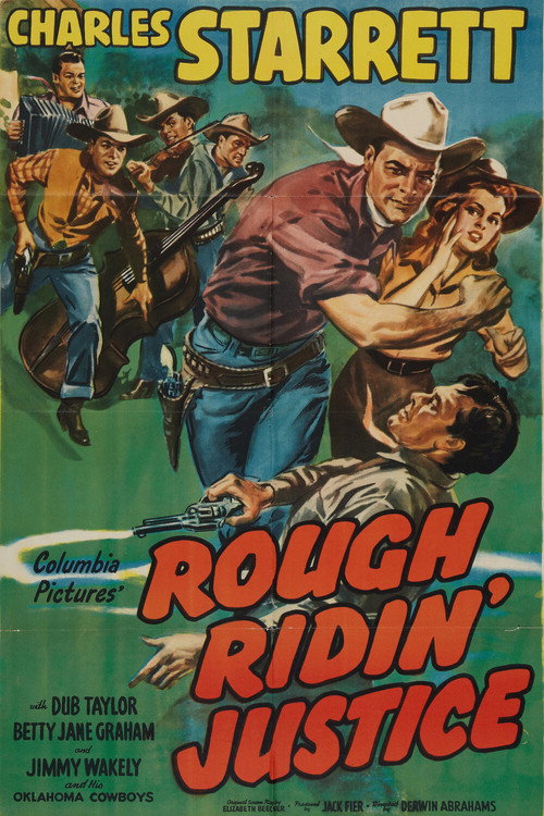 Movie poster for Rough Ridin' Justice (1945)