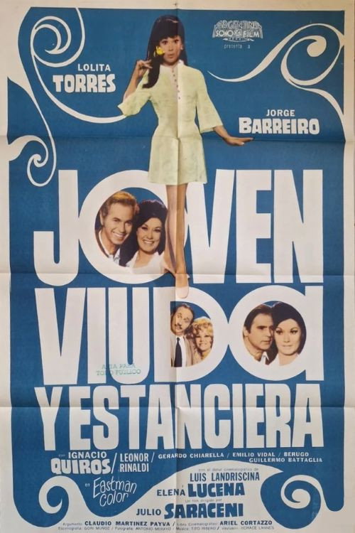 Movie poster for Joven, viuda y estanciera (1970)