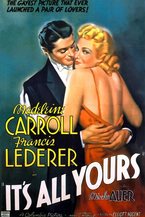 Movie poster for It's All Yours (1937)