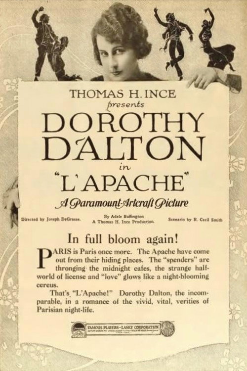 Movie poster for L'apache (1919)