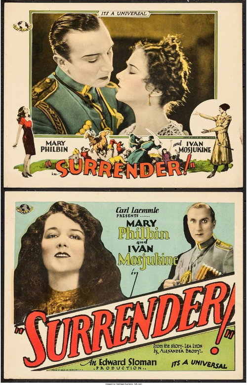 Movie poster for Surrender (1927)