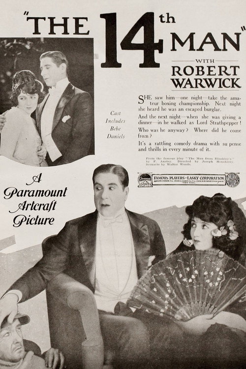 Movie poster for The Fourteenth Man (1920)
