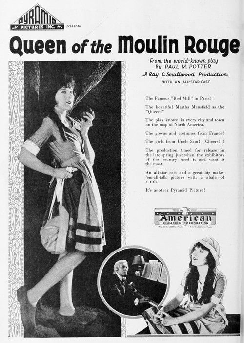 Movie poster for Queen of the Moulin Rouge (1922)