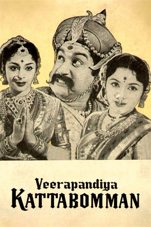 Movie poster for Veerapandiya Kattabomman (1959)