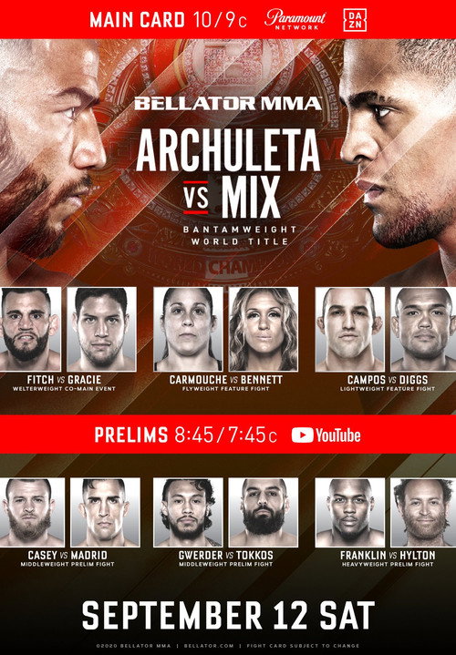 Movie poster for Bellator 246: Archuleta vs. Mix (2020)