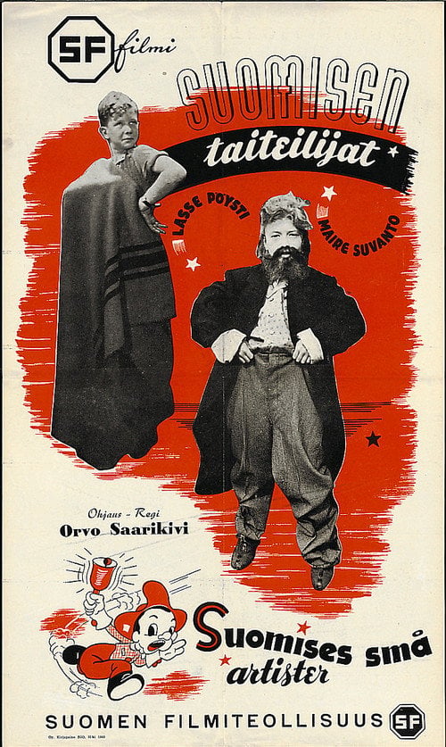 Movie poster for Suomisen taiteilijat (1943)
