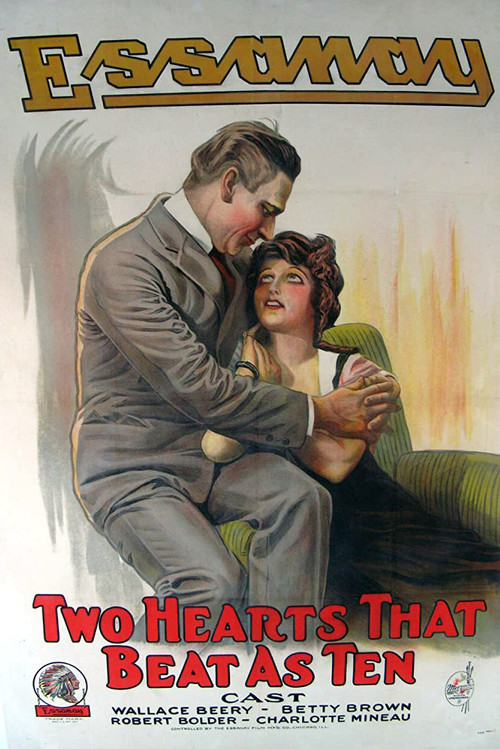Movie poster for Two Hearts That Beat as Ten (1915)