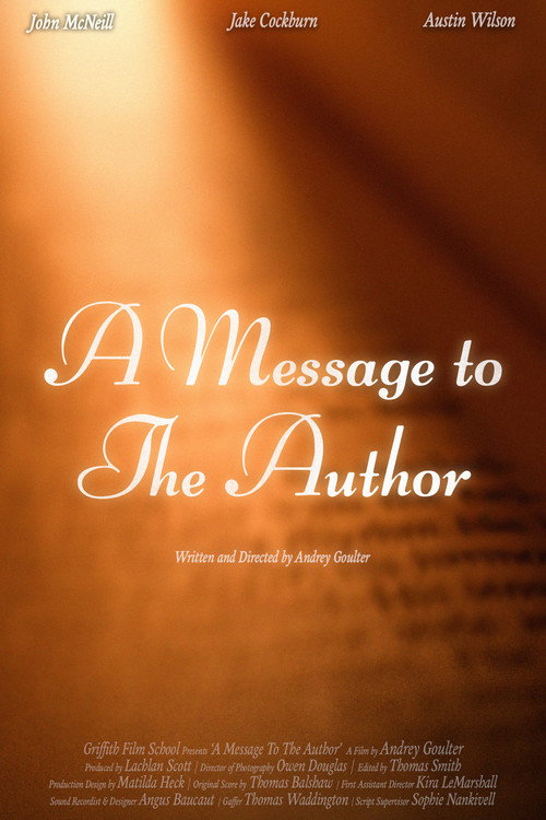 Movie poster for A Message to the Author (2025)