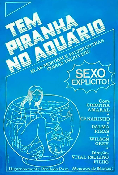 Movie poster for Tem Piranha no Aquário (1982)