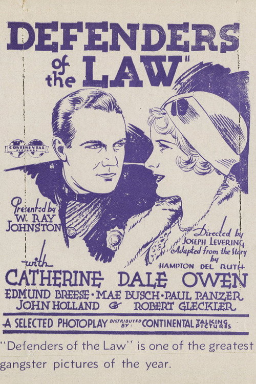 Movie poster for Defenders of the Law (1931)