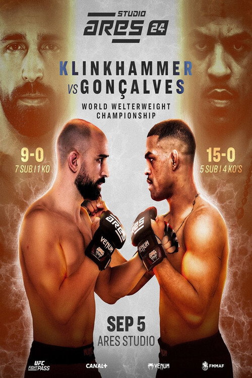 Movie poster for ARES 24 Studio: Klinkhammer vs. Goncalves (2024)