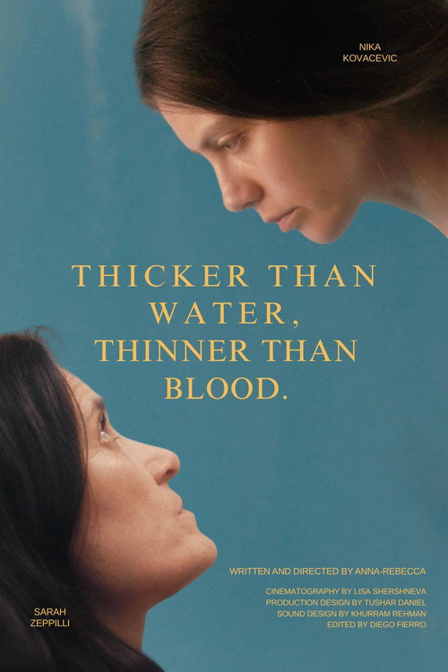 Movie poster for Thicker Than Water, Thinner Than Blood (2025)