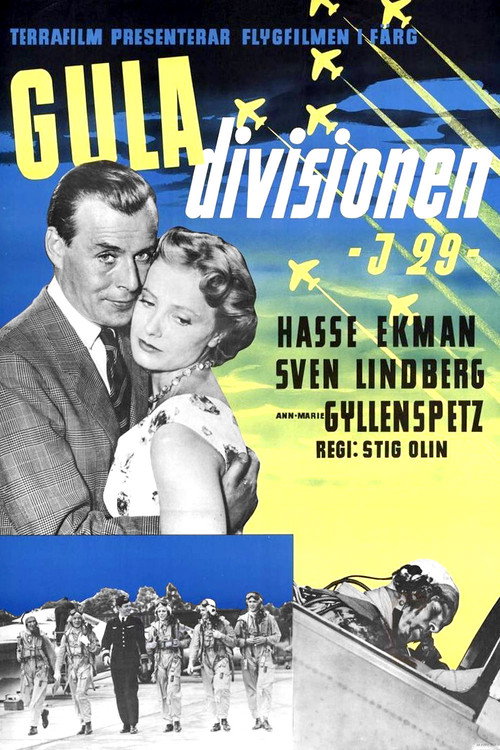 Movie poster for The Yellow Squadron (1954)