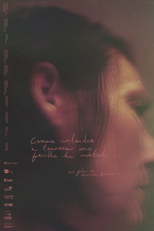 Movie poster for Comme entendre à travers une feuille de métal (2024)
