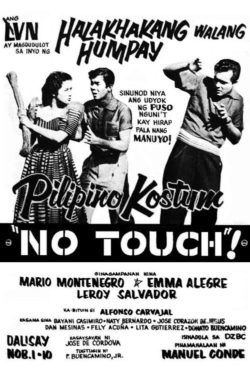 Movie poster for Pilipino Kostum No Touch! (1955)