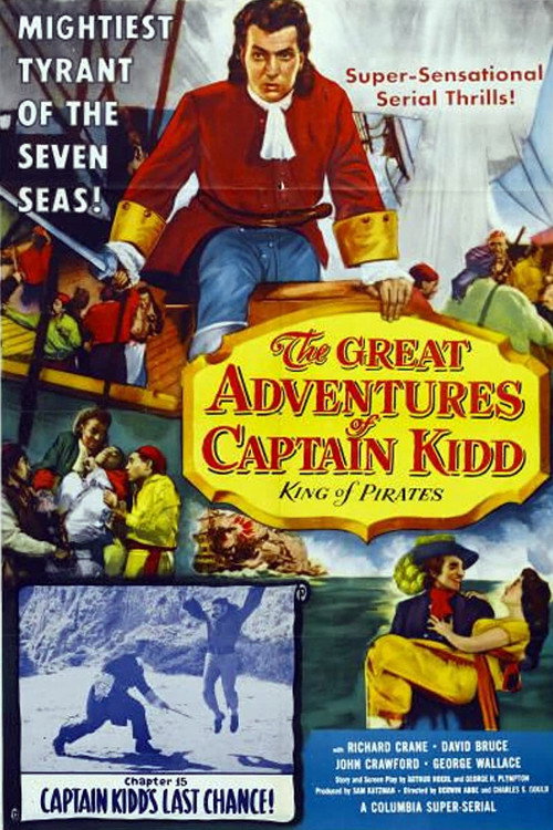 Movie poster for The Great Adventures of Captain Kidd (1953)