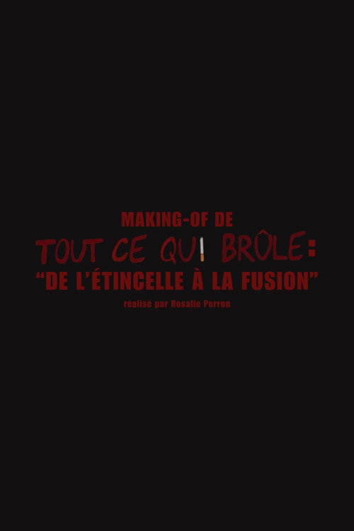 Movie poster for De l'étincelle à la fusion (Making-of "Tout ce qui brûle") (2024)