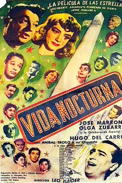 Movie poster for Vida nocturna (1955)