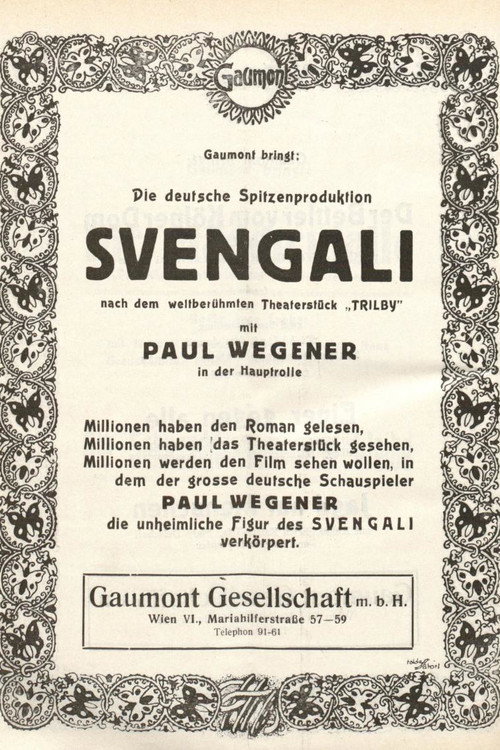 Movie poster for Svengali (1927)