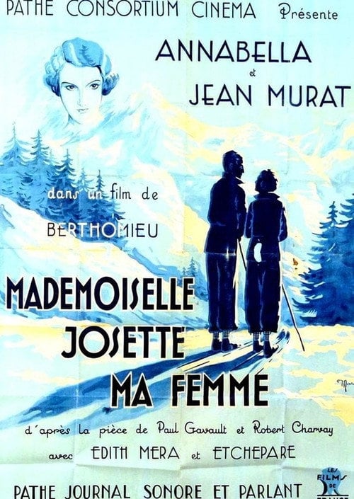 Movie poster for Mademoiselle Josette, ma femme (1933)