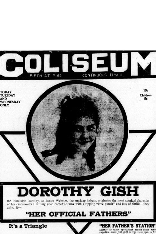 Movie poster for Her Official Fathers (1917)