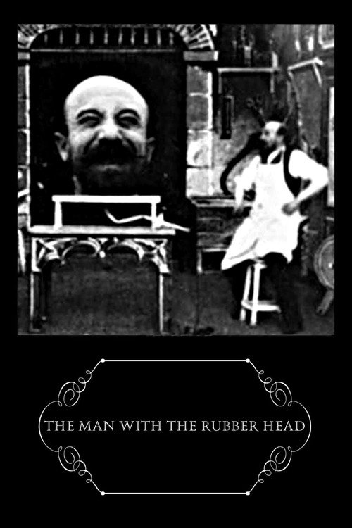 Movie poster for The Man with the Rubber Head (1901)