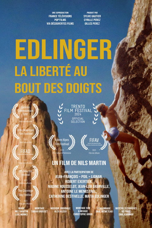 Movie poster for Edlinger, la liberté au bout des doigts (2023)