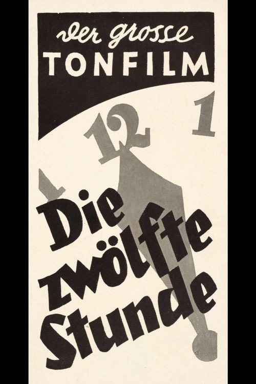Movie poster for The Twelfth Hour (1930)
