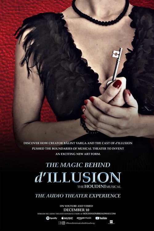 Movie poster for The Magic Behind 'd'ILLUSION: The Houdini Musical - The Audio Theater Experience' (2020)