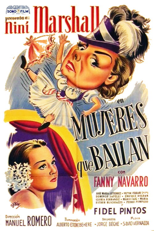 Movie poster for Mujeres que bailan (1949)