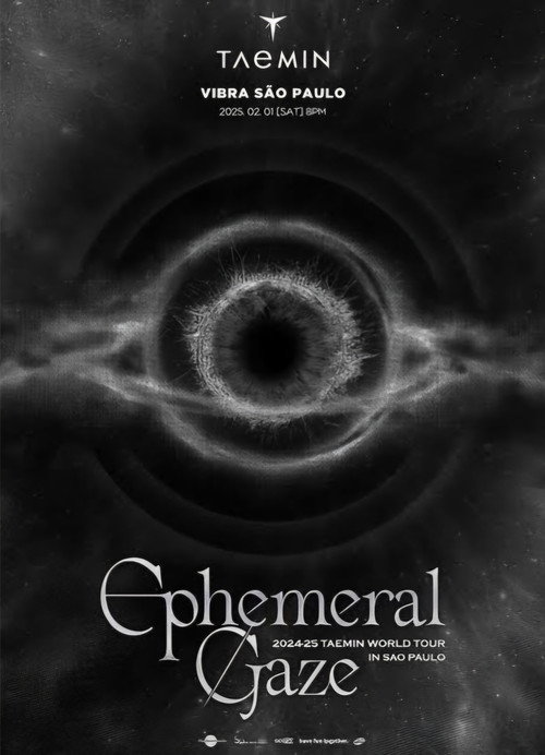 Movie poster for Ephemeral Gaze: Taemin World Tour in Sao Paulo (2025)