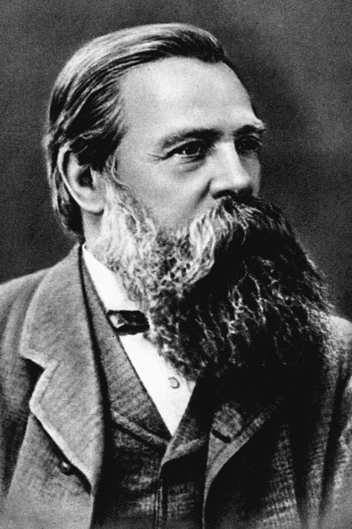Photo of Friedrich Engels, Writing